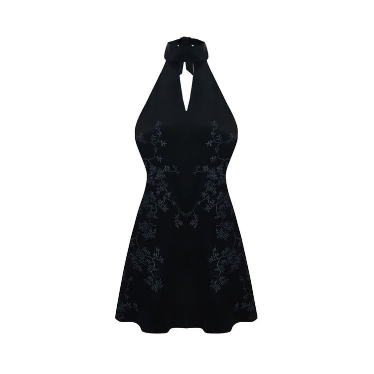 Embroidered Mini Dress
