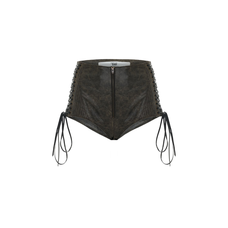 Rina Leather Extra Mini Short