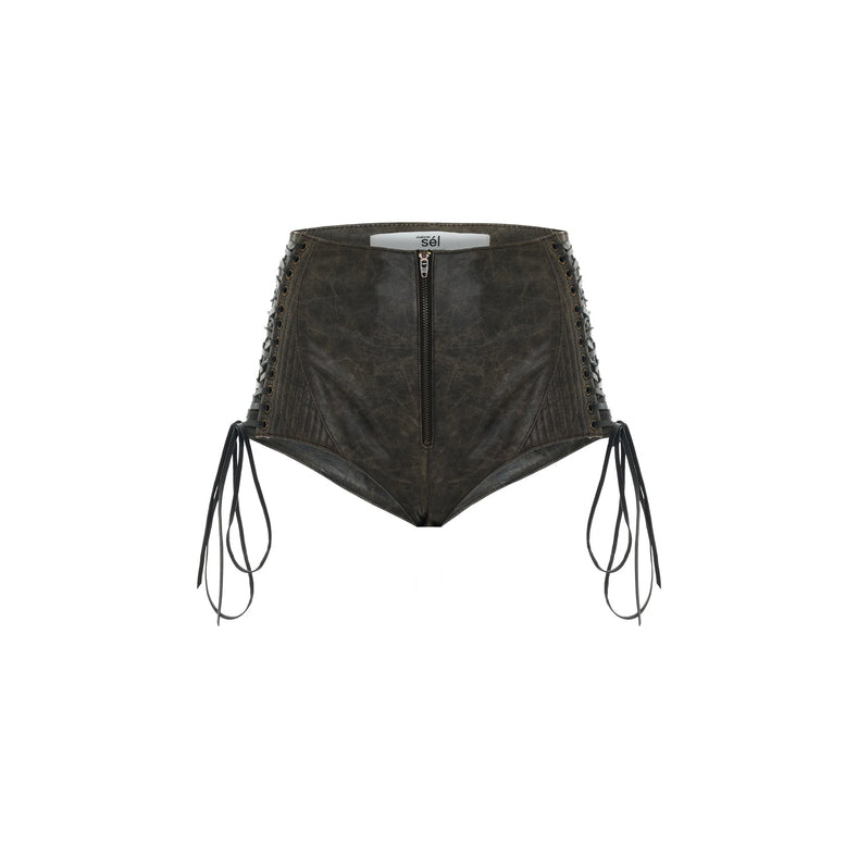 Rina Leather Extra Mini Short