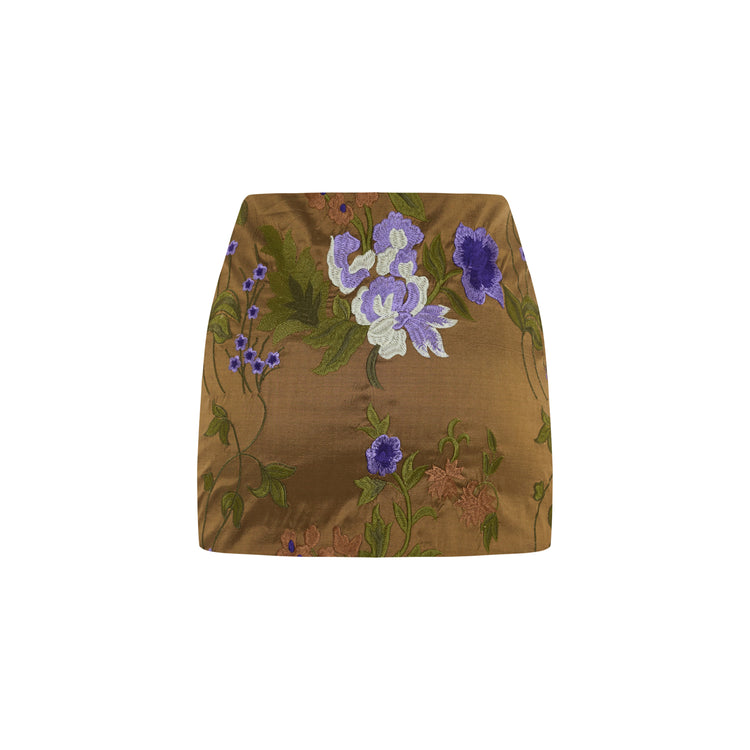 Embroidered Mini Skirt