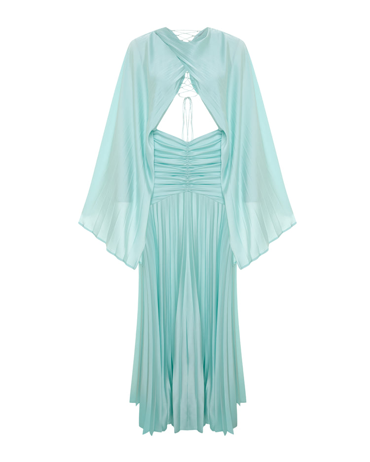 Gathered Waist Maxi Dress