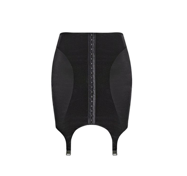 Garter Detailed Pencil Skirt With Hook And Eye