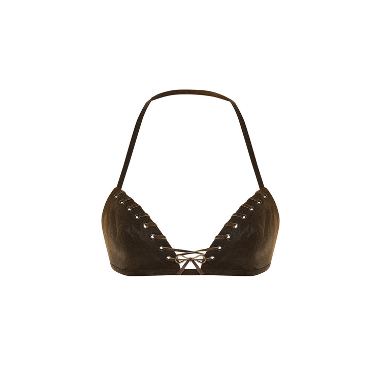 Ginji Leather Bra