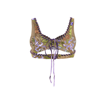 Eyelet Detailed Bra