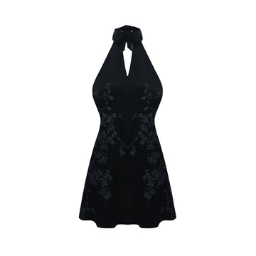 Embroidered Mini Dress