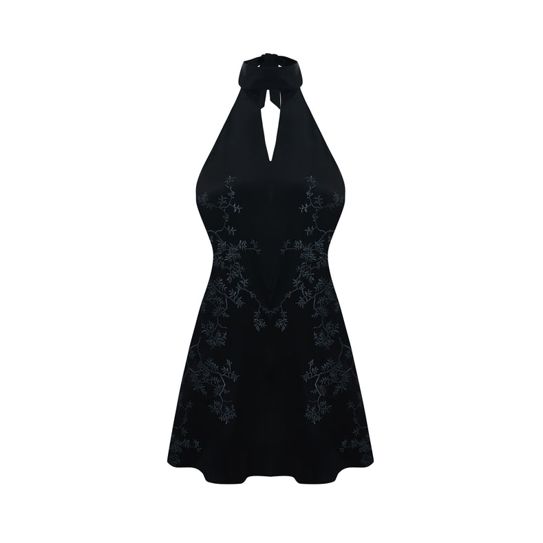 Embroidered Mini Dress