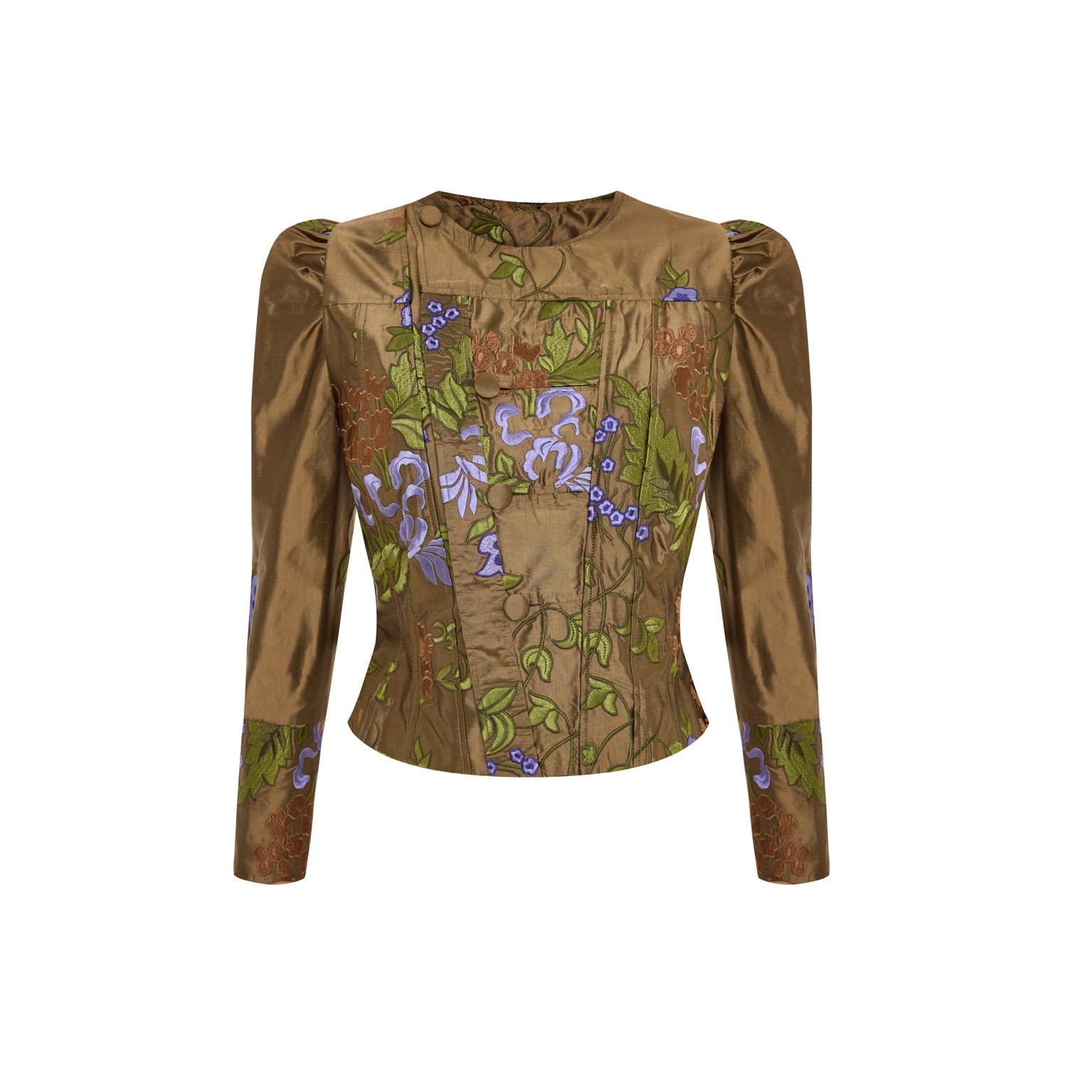 Edwardian Jacket In Pink Jaquard