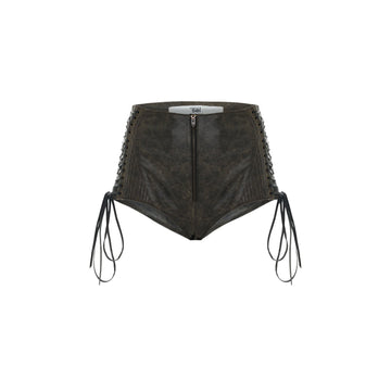 Rina Leather Extra Mini Short