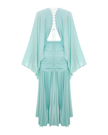 Gathered Waist Maxi Dress