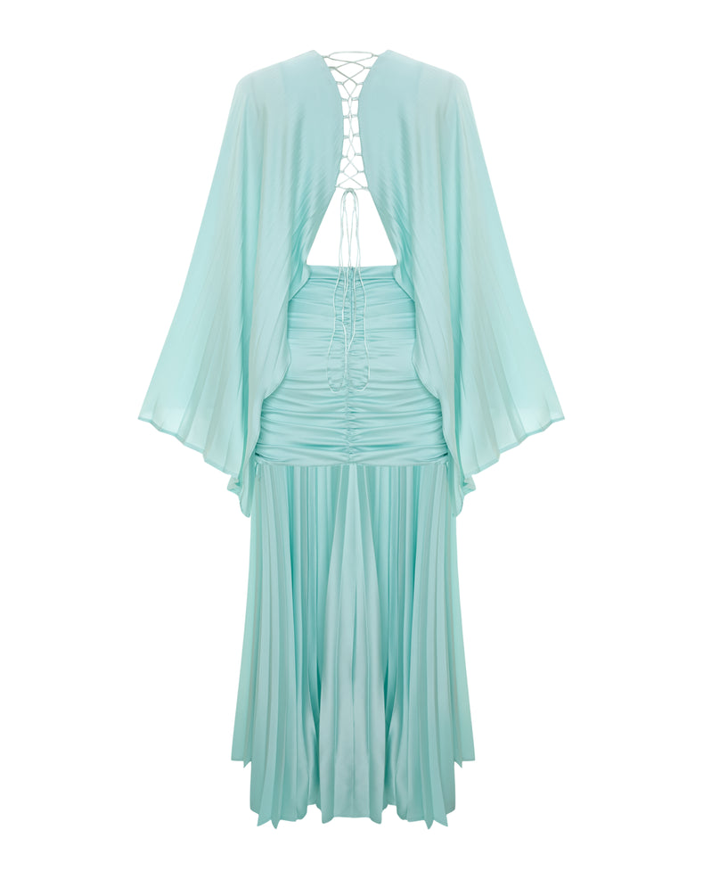 Gathered Waist Maxi Dress