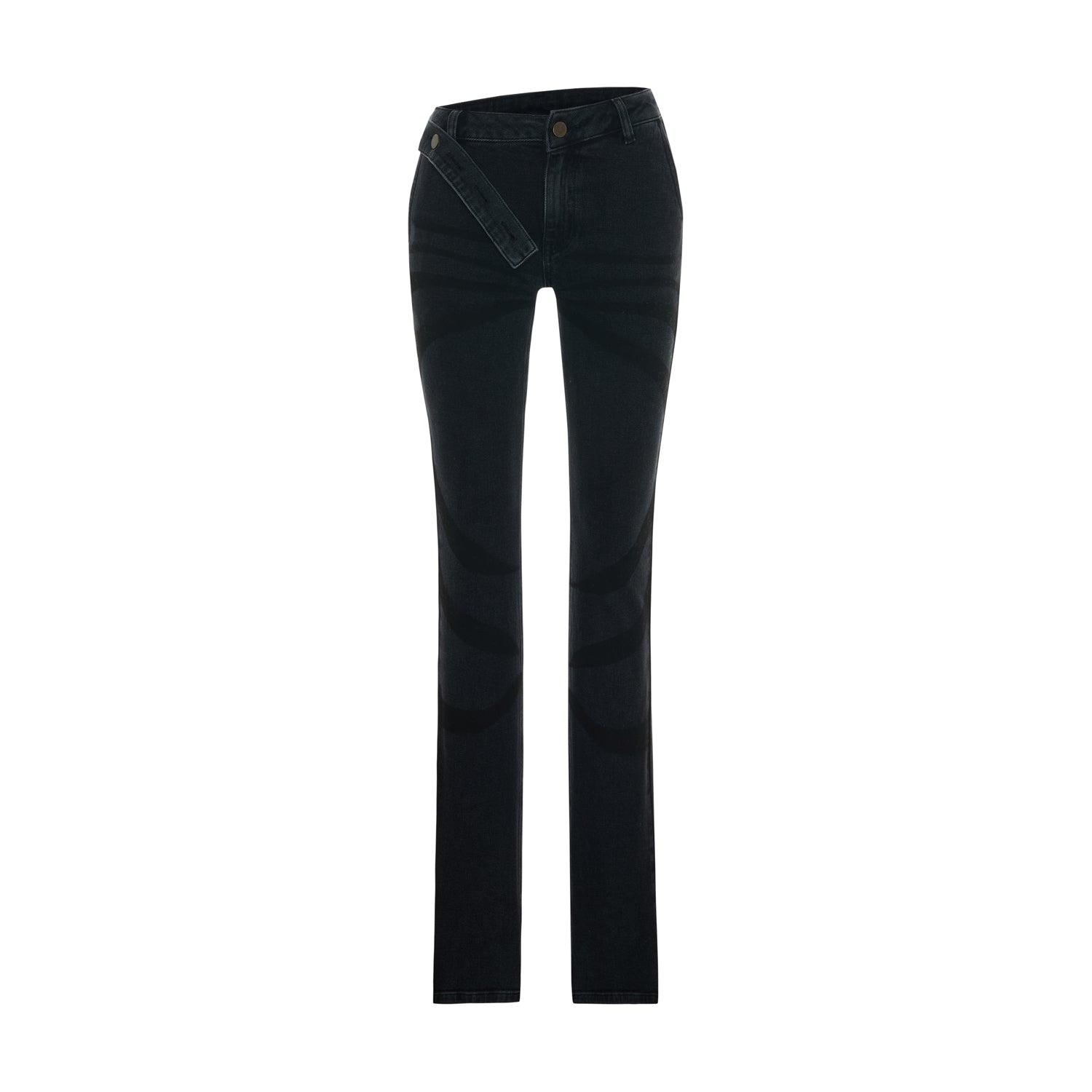 Overdyed Denim Flare Jeans