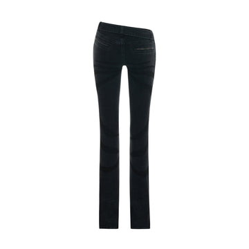Overdyed Denim Flare Jeans
