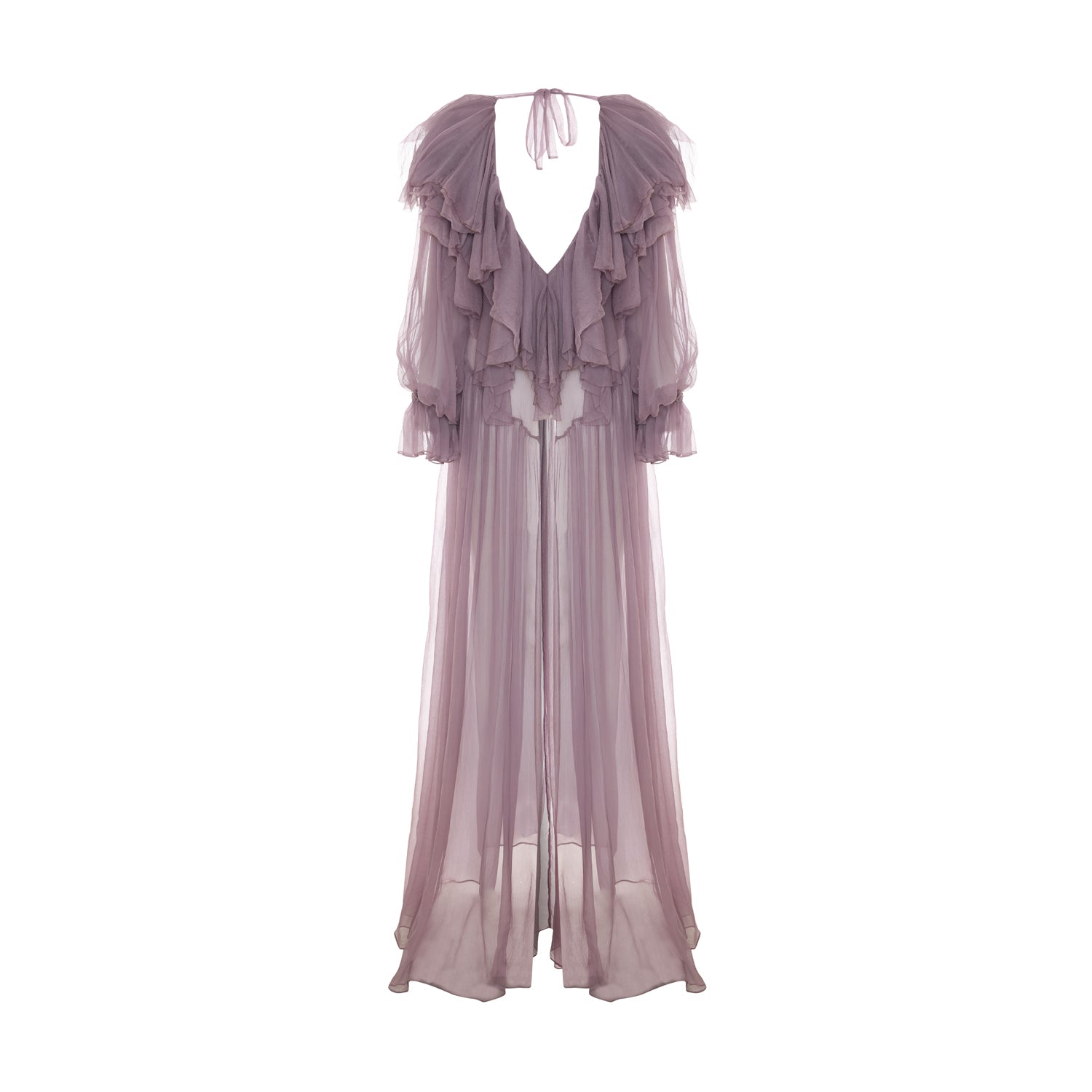 Flounce Detailed Maxi Dress