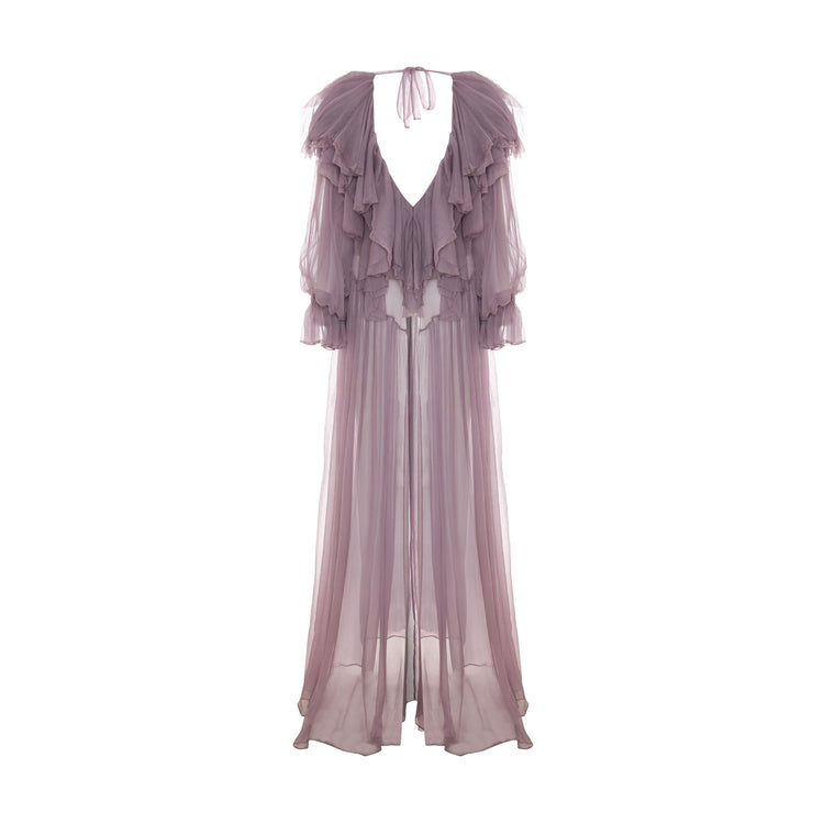 Flounce Detailed Maxi Dress