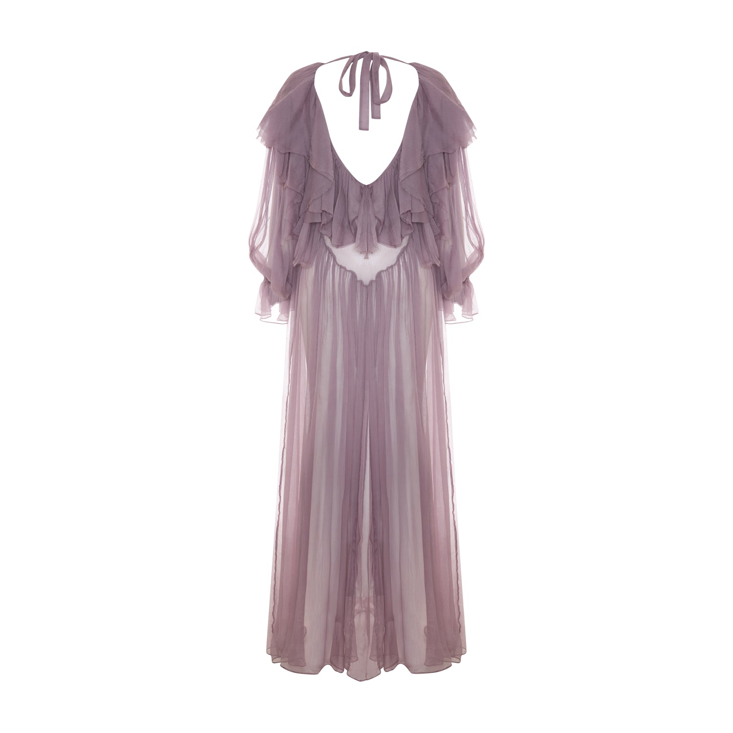 Flounce Detailed Maxi Dress