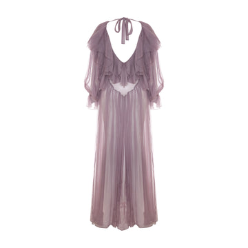 Flounce Detailed Maxi Dress