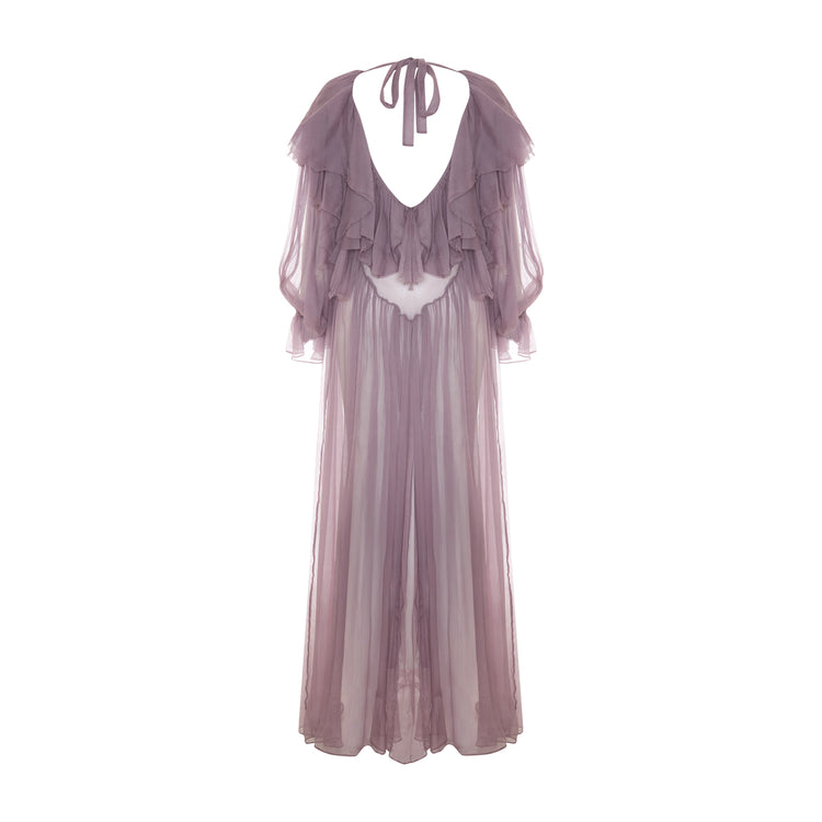 Flounce Detailed Maxi Dress