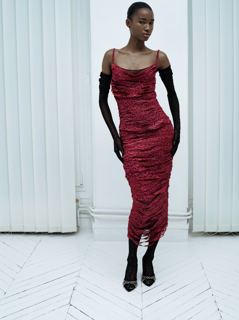 Lace Ribbon Dress