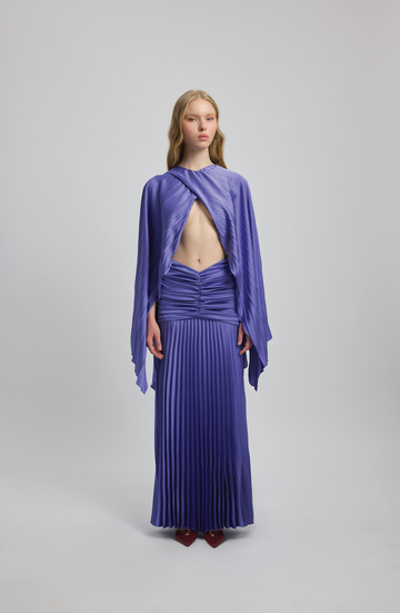 Gathered Waist Maxi Dress