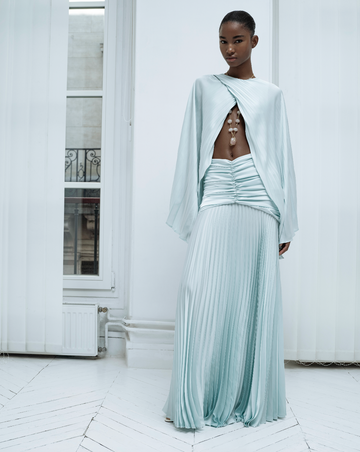 Gathered Waist Maxi Dress