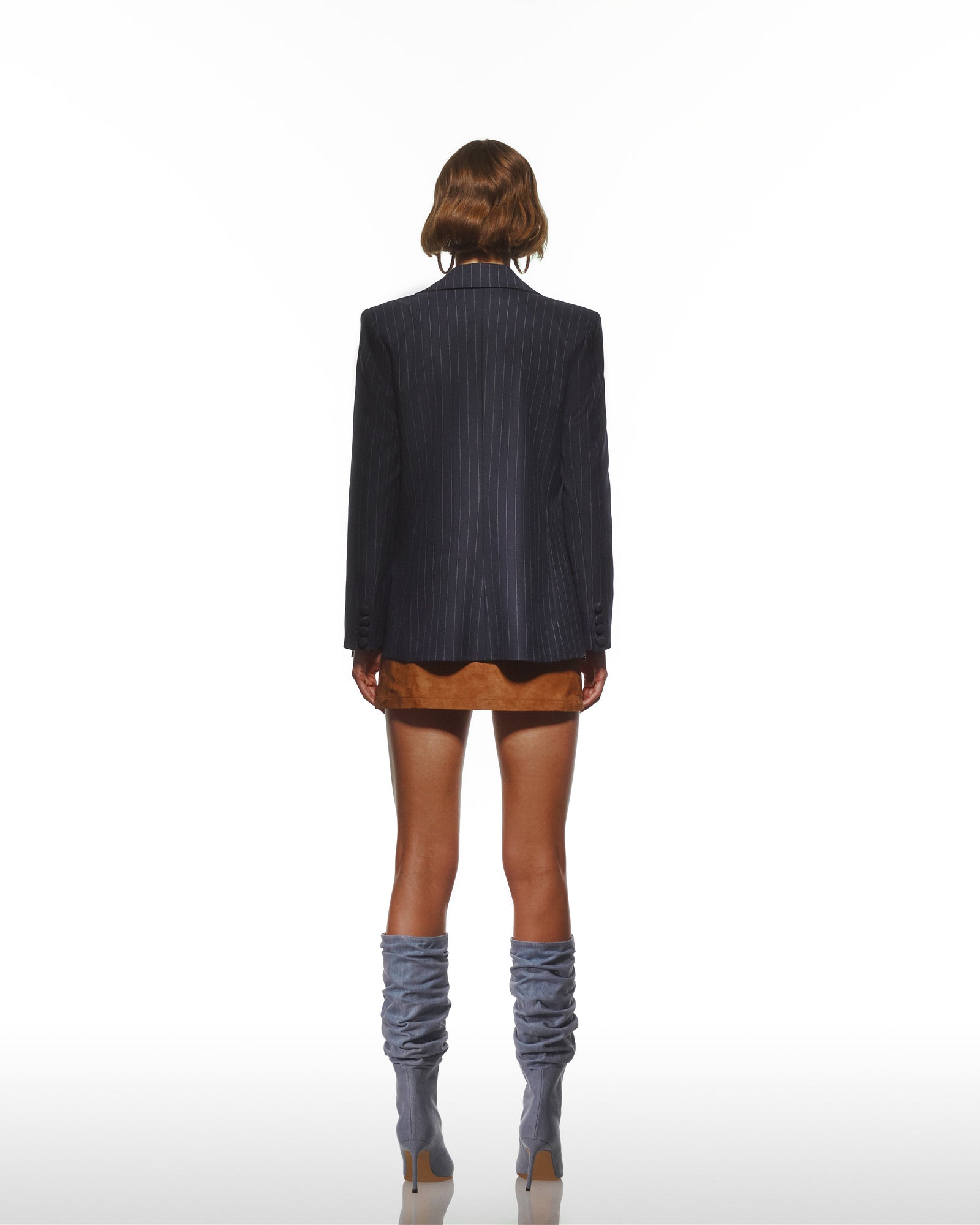 Leather Suede Super Mini Skirt