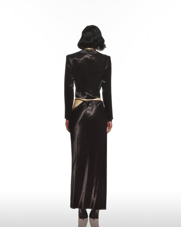 High Collar Deep College Adjustable Shiny Shirt