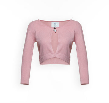 Cashmere Pink Crop Cardigan