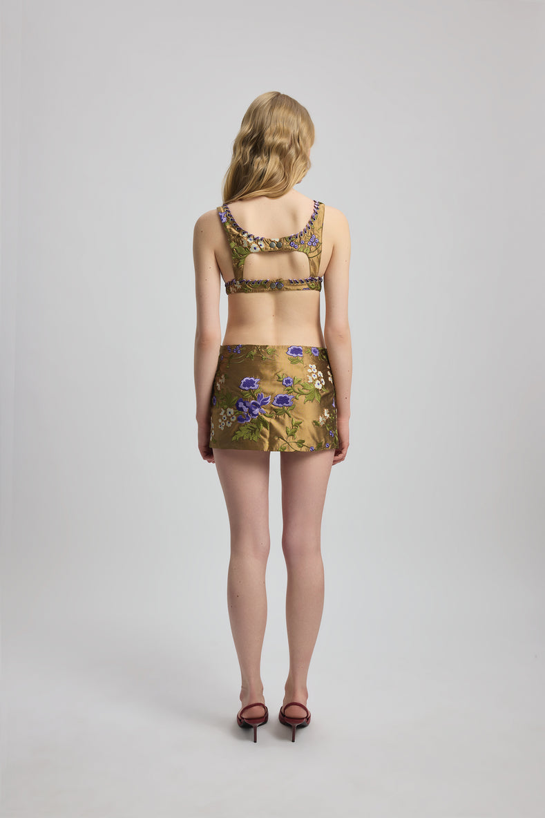 Eyelet Detailed Bra