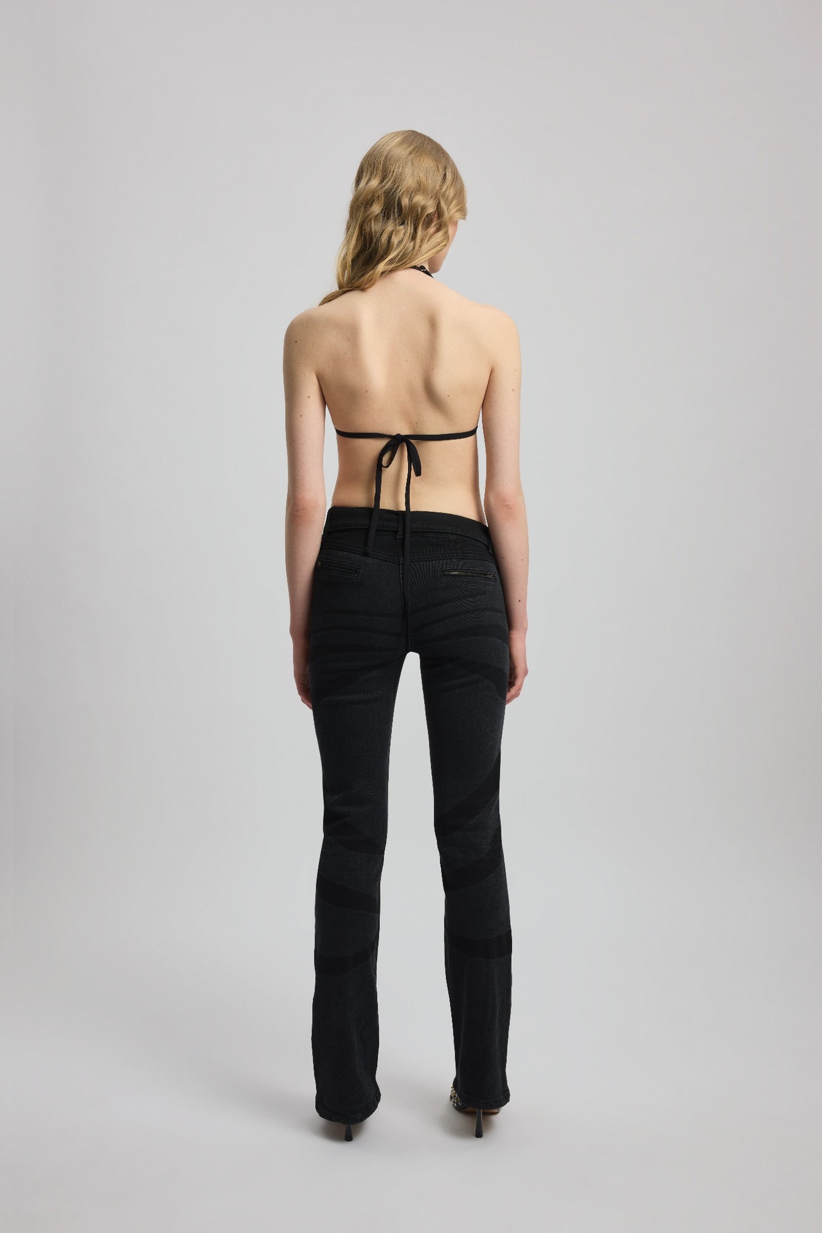 Mesh Bra With Embroidered